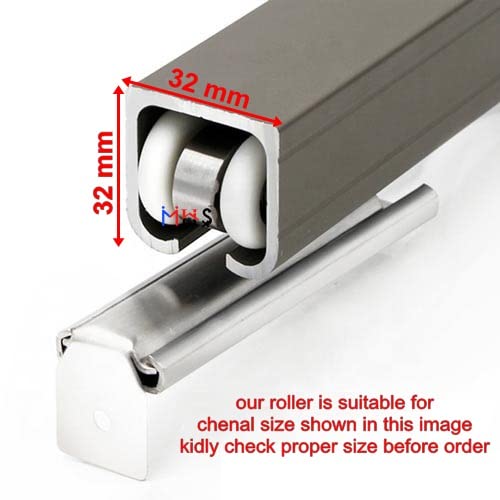 MHS Sliding Door Roller Wheels 4 Wheel Type For C Channel - Image 2