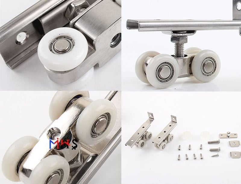 MHS Sliding Door Roller Wheels 4 Wheel Type For C Channel - Image 4