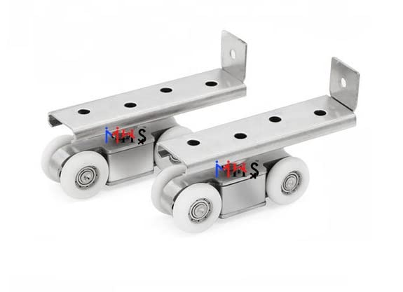 MHS Sliding Door Roller Wheels 4 Wheel Type For C Channel - Image 1