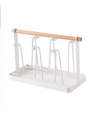 Japanese Style Iron Art Drain Cup Holder Household Wooden Handle Cup Holder With Tray Cup Holder Kitchen Cup Storage Rack - pzsku/Z37A9A7675F3FF333827CZ/45/_/1703645080/59815f86-f9f9-4fc1-8421-f5b56acd9aa7
