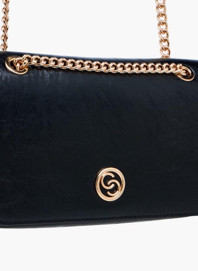 سيليست حقيبة كروس بودي بنقوش مع حزام سلسلة - Image 4