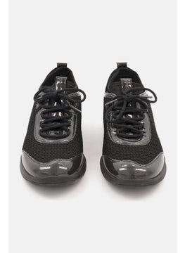 GEOX Women Nebula X B Lace Up Casual Shoes, Black  - Image 2