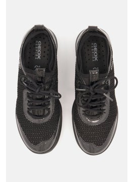 GEOX Women Nebula X B Lace Up Casual Shoes, Black  - Image 4