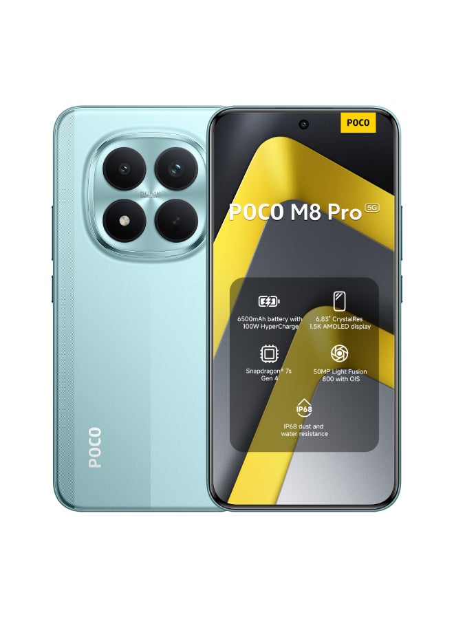 Xiaomi POCO M8 Pro 5G Green 12GB RAM 512GB ROM - Global Version - Image 1