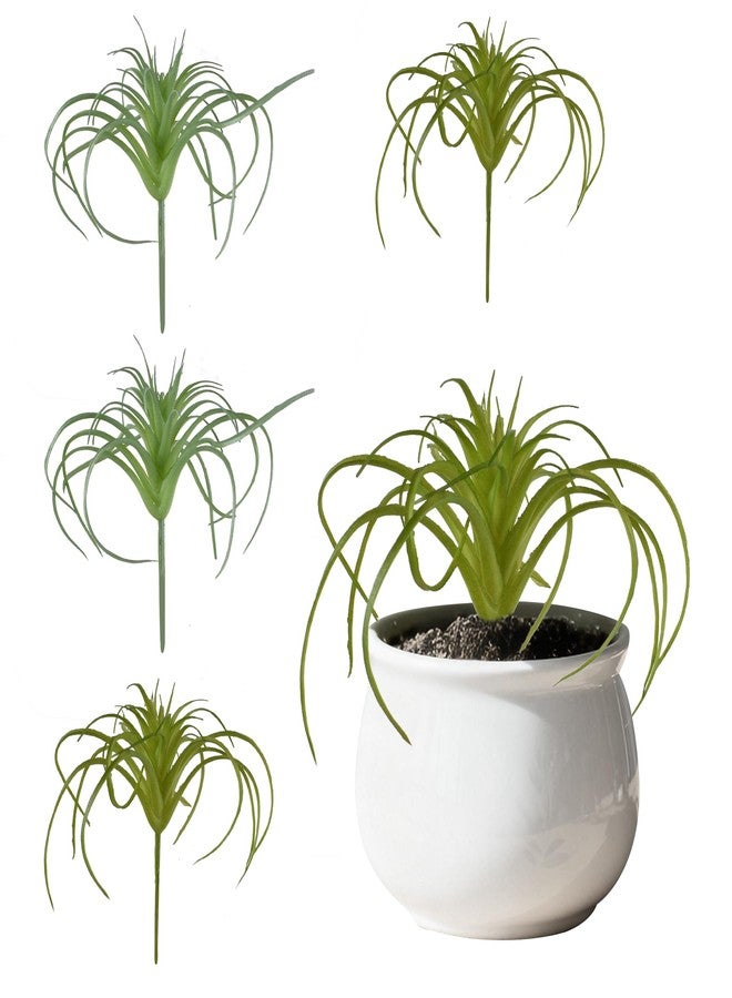 VIOCIWUO Artificial Succulents Plants 4PCS, Faux Succulents Unpotted Small Tillandsia Fake Succulent for Craft Lifelike Air Plants Floral Decor for Greenhouse Party, Garden & Outdoor - Image 1