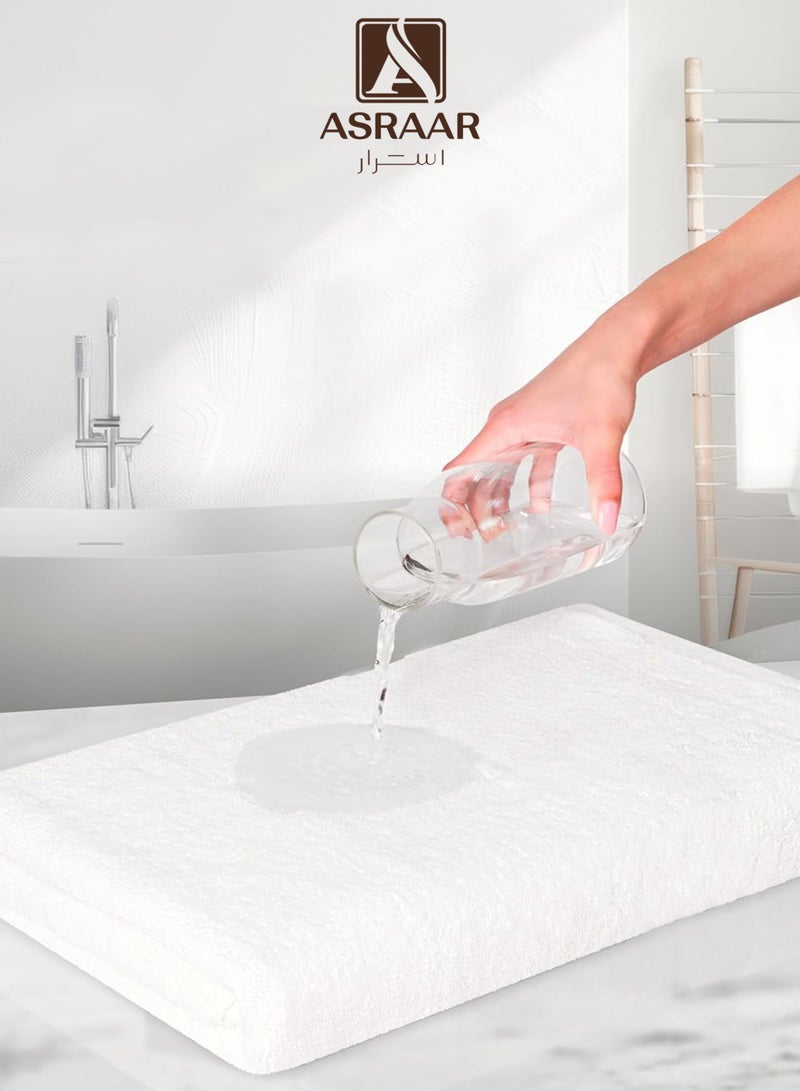 Asraar Bathroom Soft Towels 80 x 50cm 250g – Premium Absorbent Towels for Body and Face – Gentle Touch Fabric for Daily Drying – Multipurpose Use in Home, Spa, Gym, Hotel – Lightweight and Quick Drying Bath Towels for Men and Women – Ideal Gift Choice - Image 4