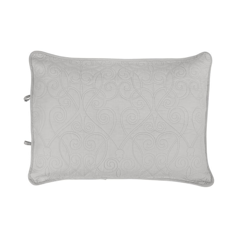 Laura Ashley - Felicity Collection - Quilt Set - 100% Cotton, Reversible, All Season Bedding with Matching Sham(s), Pre-Washed for Added Softness, King, Soft Grey - Image 4