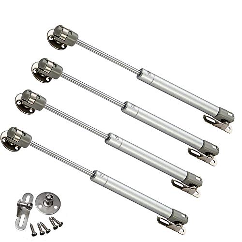 Jacklove 4 Pcs 100N/ 22.5lb Gas Strut, Pneumatic Lift, Furniture Cabinet Door Stay, Hydraulic Gas Lift Spring Stay, Cabinet Lift Support, Cabinet Door Strut - Image 1
