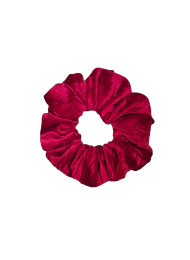Luxury Velvet Scrunchies Set for Women & Girls – Soft Elastic Hair Ties, White & Red, No Damage Hair Accessories - Image 4