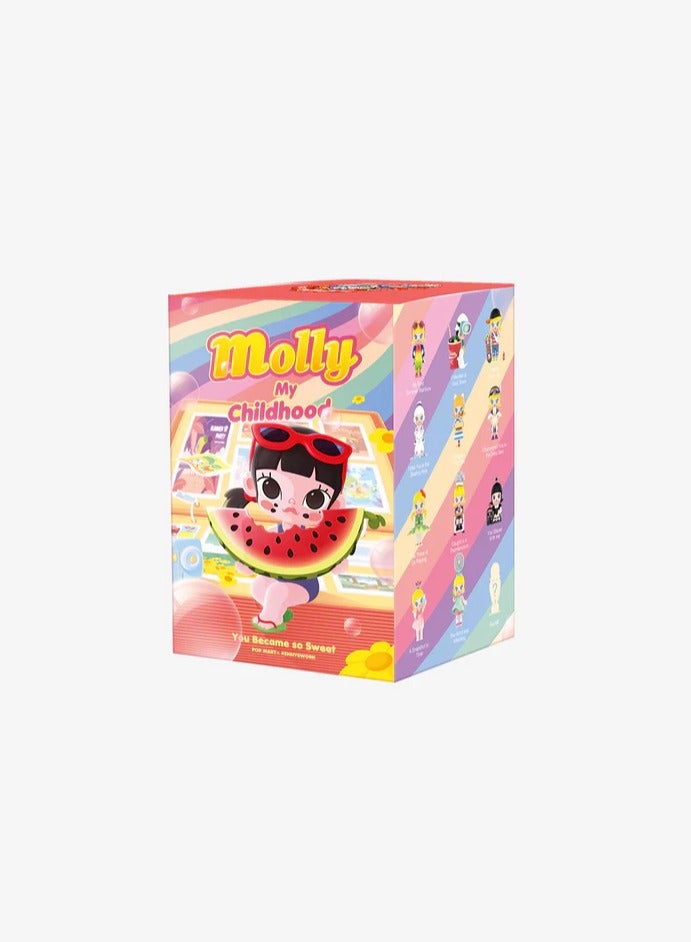 بوب مارت سلسلة MOLLY My Childhood | صندوق مفاجأة Molly | شخصيات عشوائية قابلة للتجميع | ديكور للمنزل | هدية مثالية للأولاد والبنات في الأعياد وأعياد الميلاد — صندوق واحد - Image 1