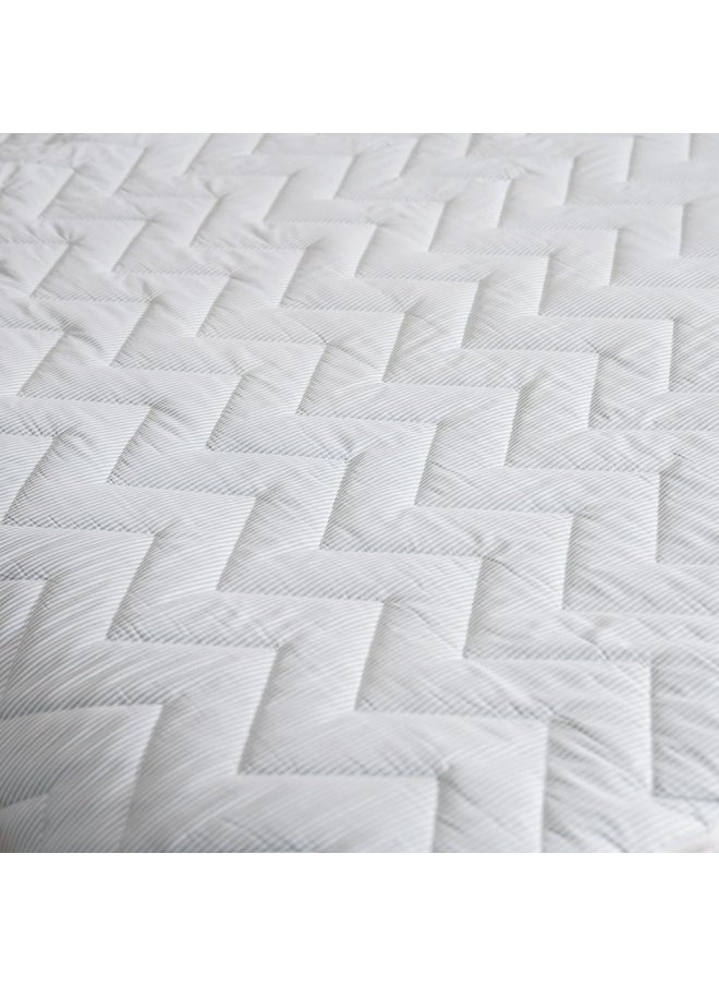 DANUBE HOME Serenity Top Cool Visco Topper Queen 160x200 Cm White  - Image 2