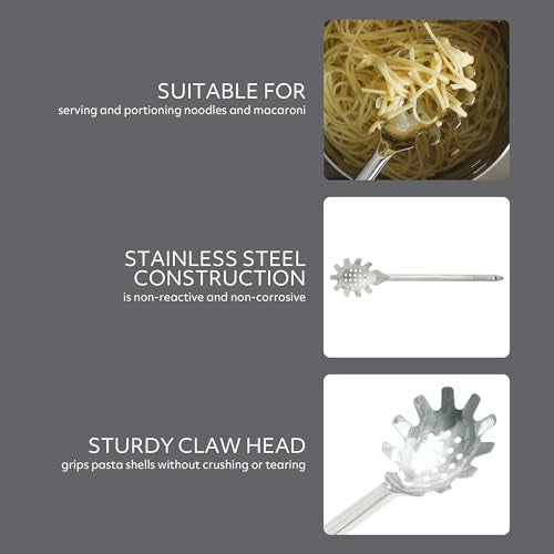 Sur La Table Kitchen Essential Steelhaus Stainless Steel Spaghetti Pasta Server - Image 3