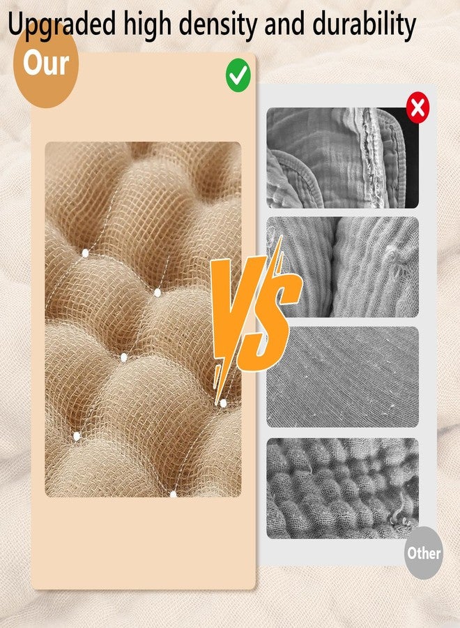 مناشف استحمام للأطفال حديثي الولادة من هويتاو، عبوة من قطعتين - مناشف قطنية موسلين 100% بست طبقات مع غطاء رأس للأطفال الرضع والأطفال الصغار - مقاس كبير 32 × 32 بوصة، ناعمة وماصة، مناسبة للجنسين، من أساسيات استحمام الأطفال حديثي الولادة - Image 2