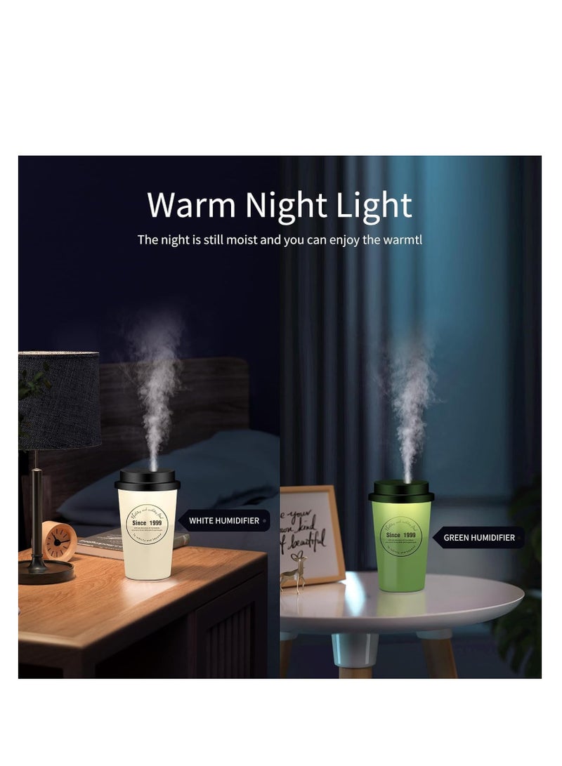 KASTWAVE Car Humidifier, 270ml Cool Mist Humidifiers, Usb Mini Humidifier, Personal Humidifier With Night Light for Plants, Office, Car, Baby Room - Quiet Mini Humidifier - Image 5