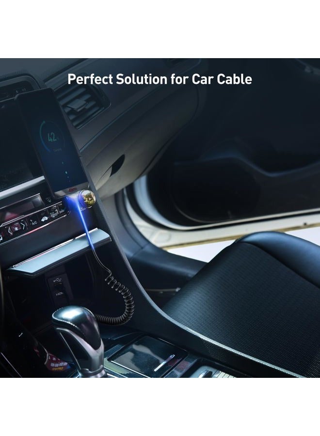 Cable Matters 2-Pack Coiled USB Cable (Coiled Micro USB to USB 2.0) 2-4 Feet - Image 3