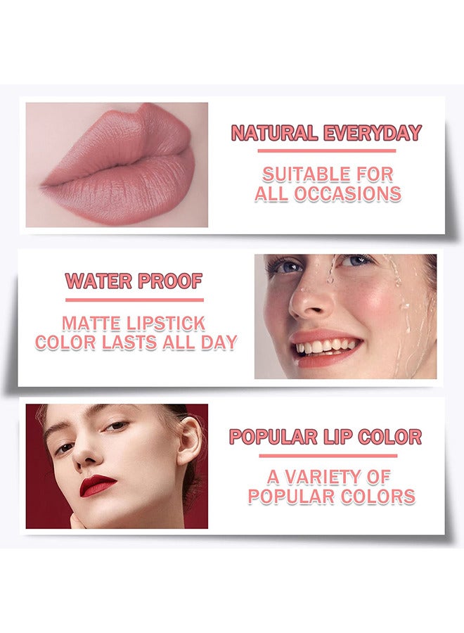 YOUNG VISION Velvet Matte Lip Gloss, Long-Lasting Makeup, Mist Lip Gloss, Non-Stick Cup Not Easy To Fade Liquid Lipstick For Women - Image 5