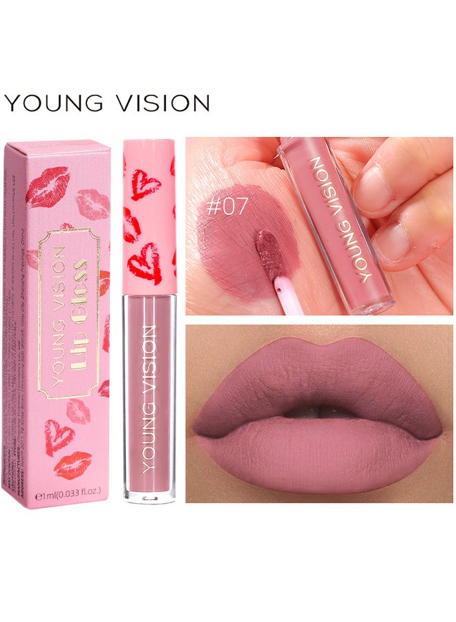 YOUNG VISION Velvet Matte Lip Gloss, Long-Lasting Makeup, Mist Lip Gloss, Non-Stick Cup Not Easy To Fade Liquid Lipstick For Women - Image 2
