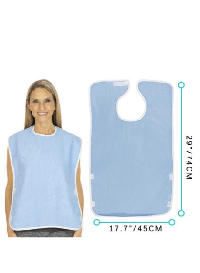 مرايل مقاومة للماء لكبار السن، مرايل مطاعم قابلة للغسل للبالغين، واقيات ملابس لكبار السن من الرجال والنساء، واقيات ملابس قابلة لإعادة الاستخدام - Image 2