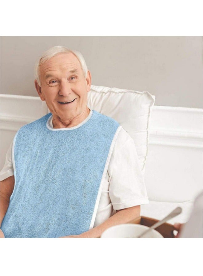 مرايل مقاومة للماء لكبار السن، مرايل مطاعم قابلة للغسل للبالغين، واقيات ملابس لكبار السن من الرجال والنساء، واقيات ملابس قابلة لإعادة الاستخدام - Image 5