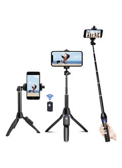 Selfie Stick, 40 inch Extendable Selfie Stick Tripod,Phone Tripod with Wireless Remote Shutter Compatible with iPhone 12 11 pro Xs Max Xr X 8Plus 7