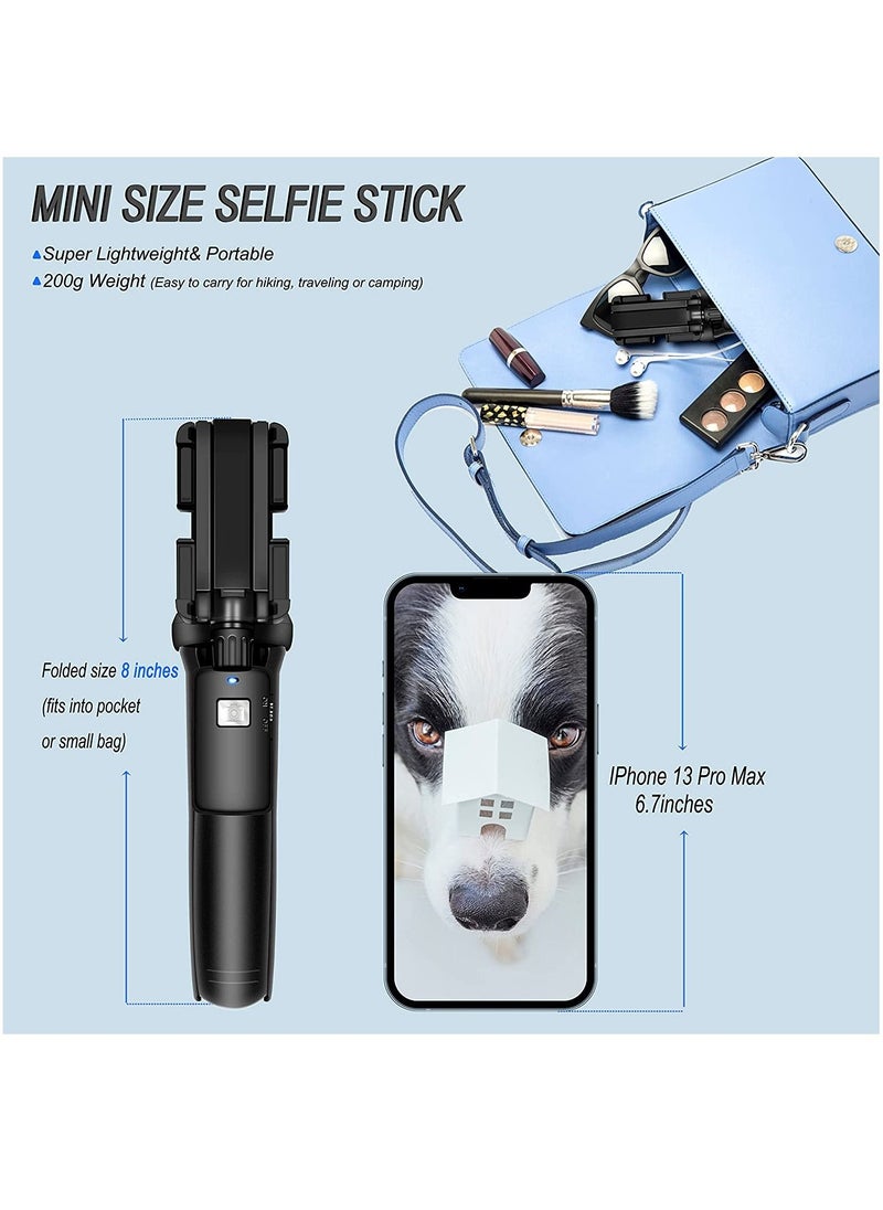 ELTRAZONE - Selfie Stick, 40 inch Extendable Selfie Stick Tripod,Phone Tripod with Wireless Remote Shutter Compatible with iPhone 12 11 pro Xs Max Xr X 8Plus 7 - Image 1