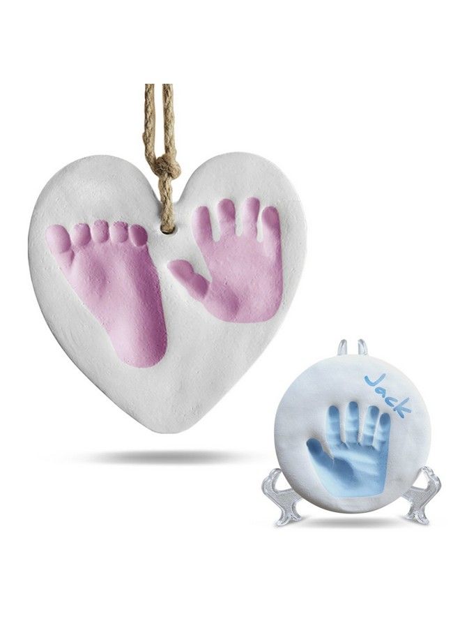 Bubzi Co Baby Handprint And Footprint Kit Ornament Makers For Baby Girl Gifts & Baby Boy Gifts Unique Memory Art Personalized Baby Gifts For Baby Registry Keepsake Box Nursery Decor - Image 1