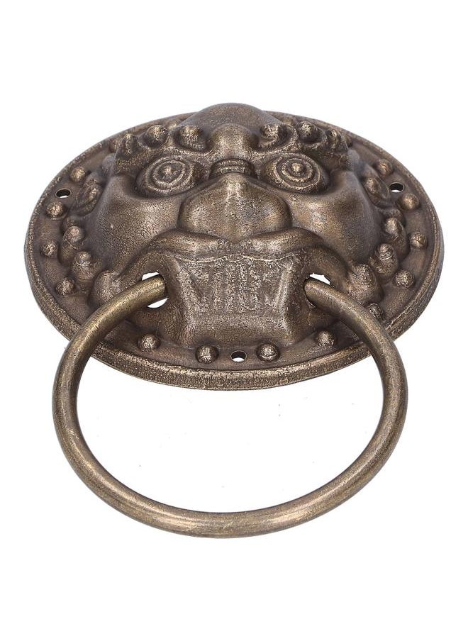 Thoraya Antique Door Knockers Lion Head Brass Door Pull Retro Door Handle Home Decoration  - Image 4