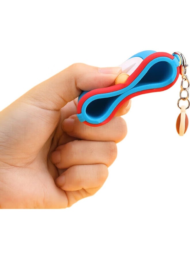 Rock Doraemon Airpods Pro 2/Second Generation Earphone Protective Case, Apple Wireless Bluetooth Earphone Cover, Full Protection Silicone Shockproof Dustproof Cartoon Creative Cute Soft Case - Image 2