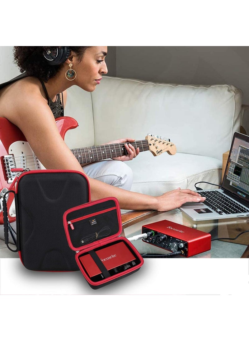Aproca Aproca Hard Travel Storage Protective Case for Focusrite Scarlett 2i2 3rd Gen USB Audio Interface  - Image 4