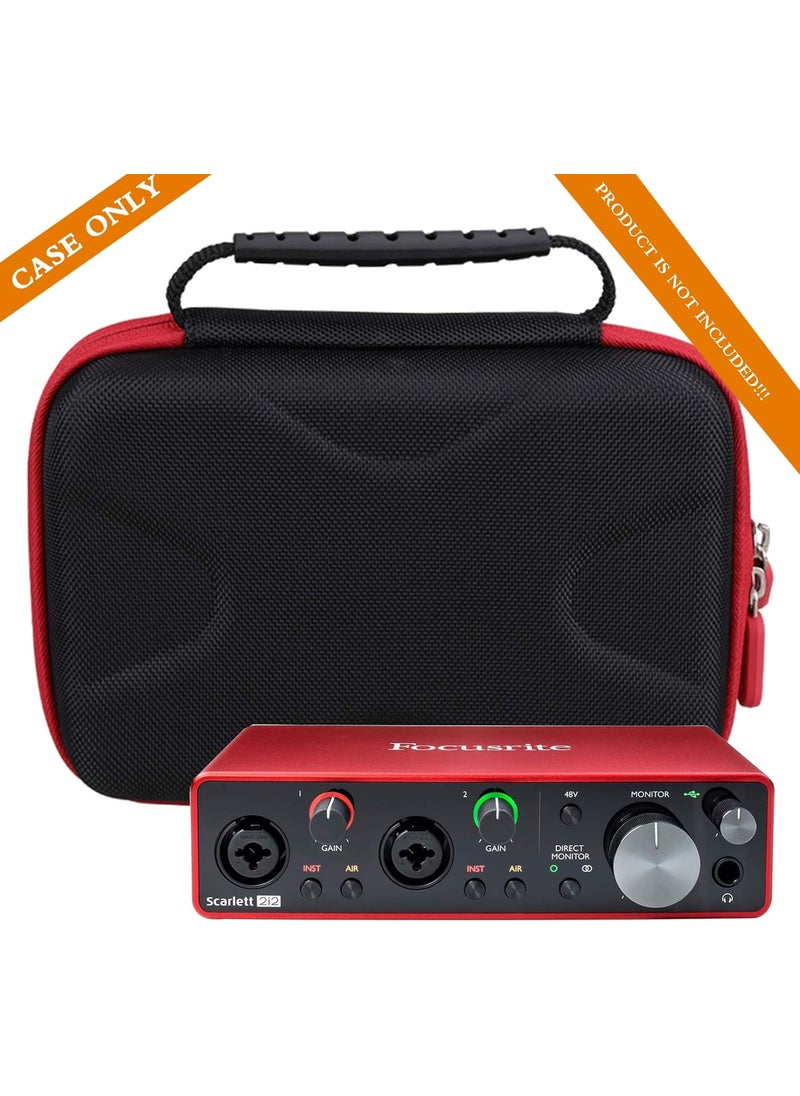 Aproca Aproca Hard Travel Storage Protective Case for Focusrite Scarlett 2i2 3rd Gen USB Audio Interface  - Image 5