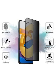 RINCO 2Packs Privacy Screen Protector for Xiaomi Poco F5 Pro, Privacy Tempered Glass, Privacy Screen Film, [Case Friendly] [9H Hardness] [Anti-scratch] Anti-spy Tempered Glass Film for Xiaomi Poco F5 Pro  - Image 2