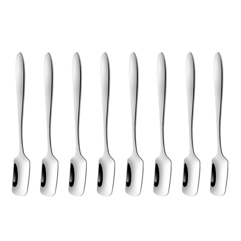 Mini Stirring Spoons Stainless Steel Espresso Spoons 49 Inch Coffee Spoons for Desserts Ice Cream TeaCoffee Milk Sugar
