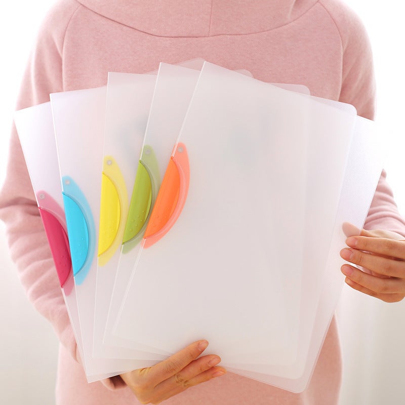 A4 Folder Eq321 Rotating Storage Folder Transparent Report Folder Rod Folder A5 Cover Binding Resume B5 - Image 2