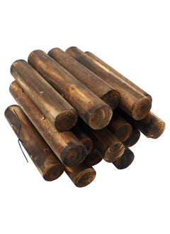 LINGWEI Wooden Garden Border Fence Landsacping Interlocking Outdoor Lawn Beautiful Wooden Border Create a Beautifull and Functional Border for your Garden  - Image 5