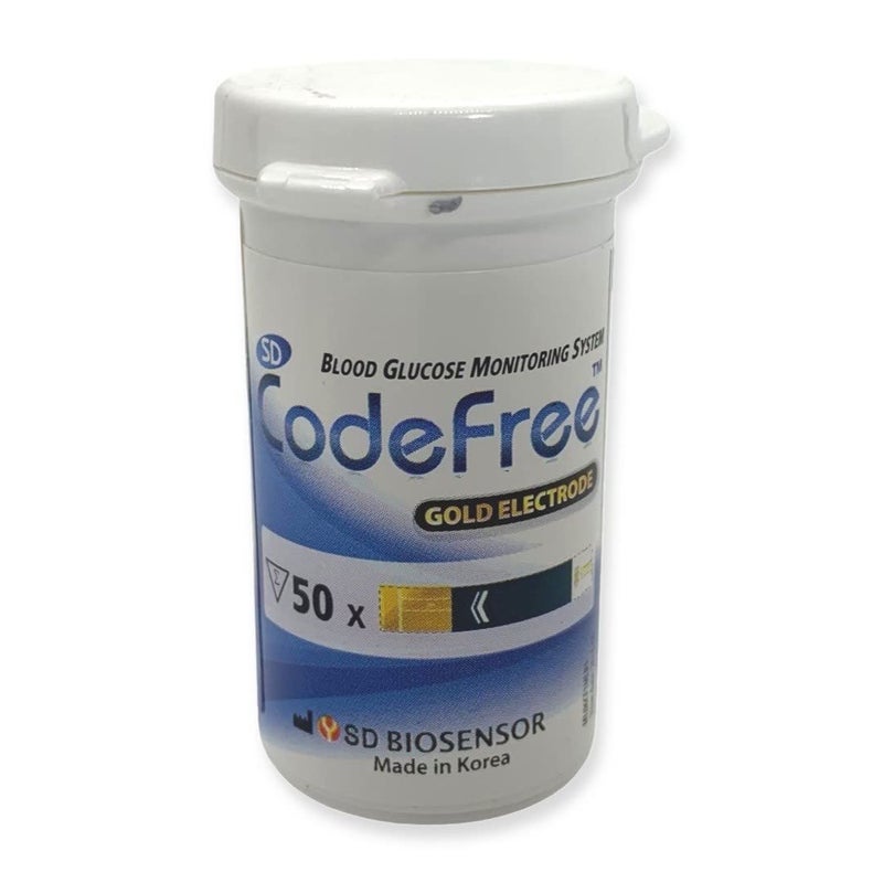 Codefree 3x50 SD Codefree Blood Glucose MonitorMonitoring TestTesting Kit Replacement Strips - Image 4