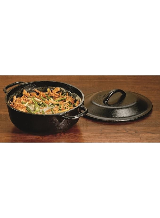 Lodge Cast Iron Dutch Oven With Lid, 2 Quart (Black) - Image 4