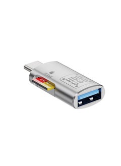 3.1 High Speed Card Reader TF Hidden Card Reader Universal Typec Mobile Phone Computer 5Gbps Universal Card Reader-Color:Silver 3.1 High-speed Tf + Usb To Tc Adapter