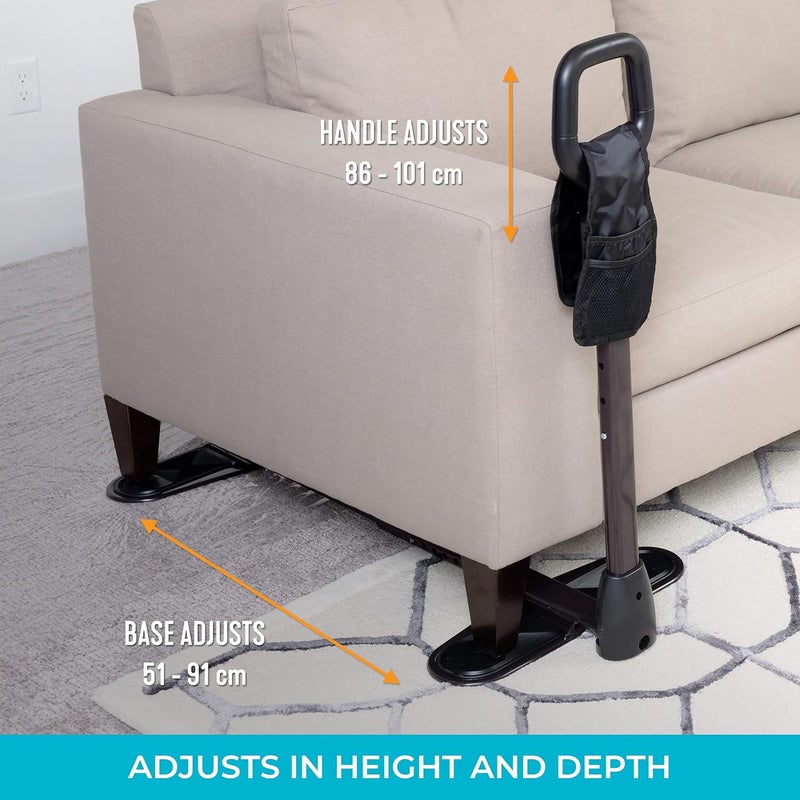 Stander CouchCane Ergonomic Safety Support Handle Adjustable Living Room Standing Aid for Chair Couch Lift Chair Organizer Pouch Eligible for VAT Relief in the UK - Image 4