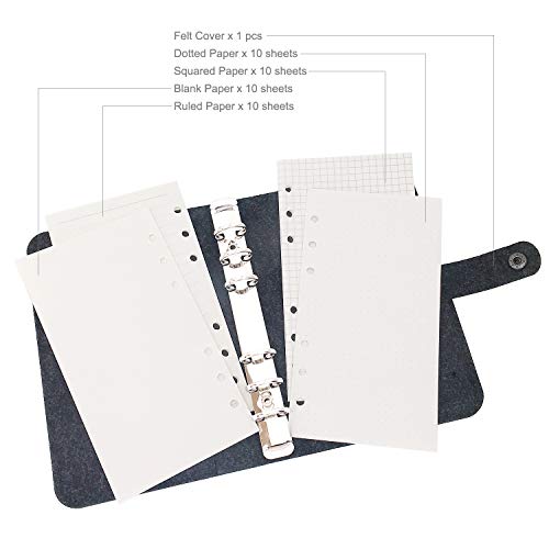 Zelten A6 Felt Binder Blue - Image 3