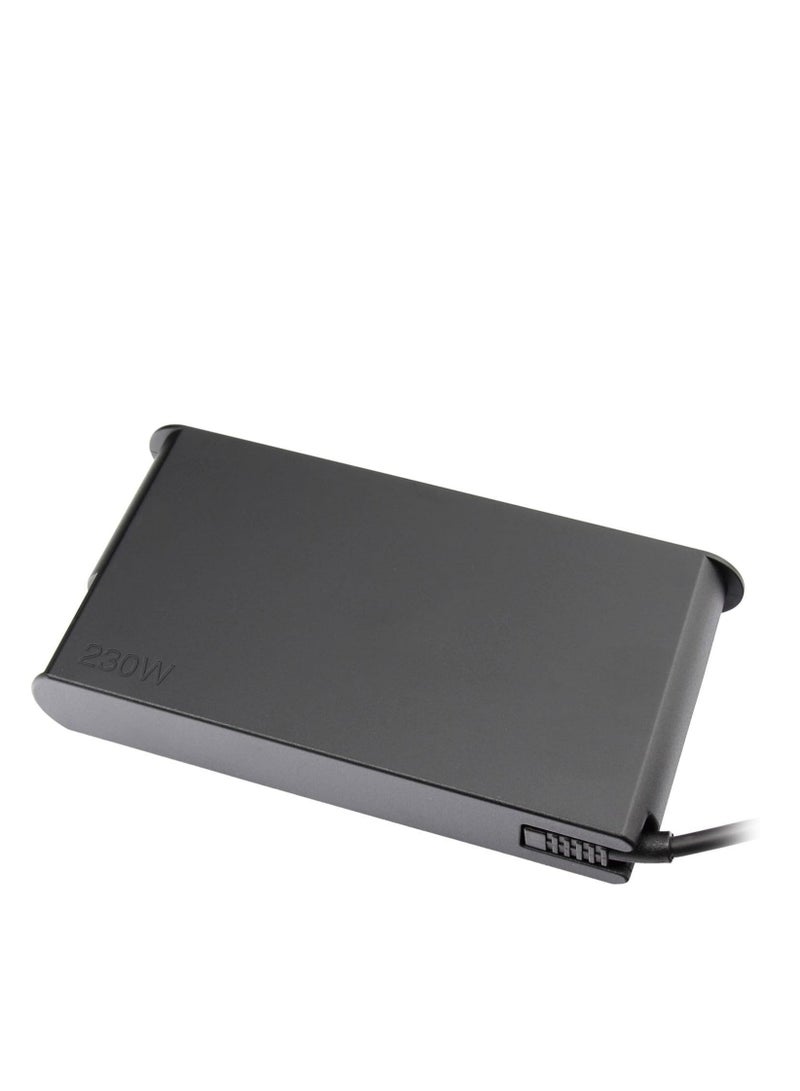 New 02DL143 230W Mini AC Adapter for Legion 515ACH6H (82JU), 15ARH05H (82B1), 15IMH05H (81Y6/(82CF), 17ACH6H, 17ARH05H, 17IMH05H, 17ITH6H Laptop, Black - Image 1