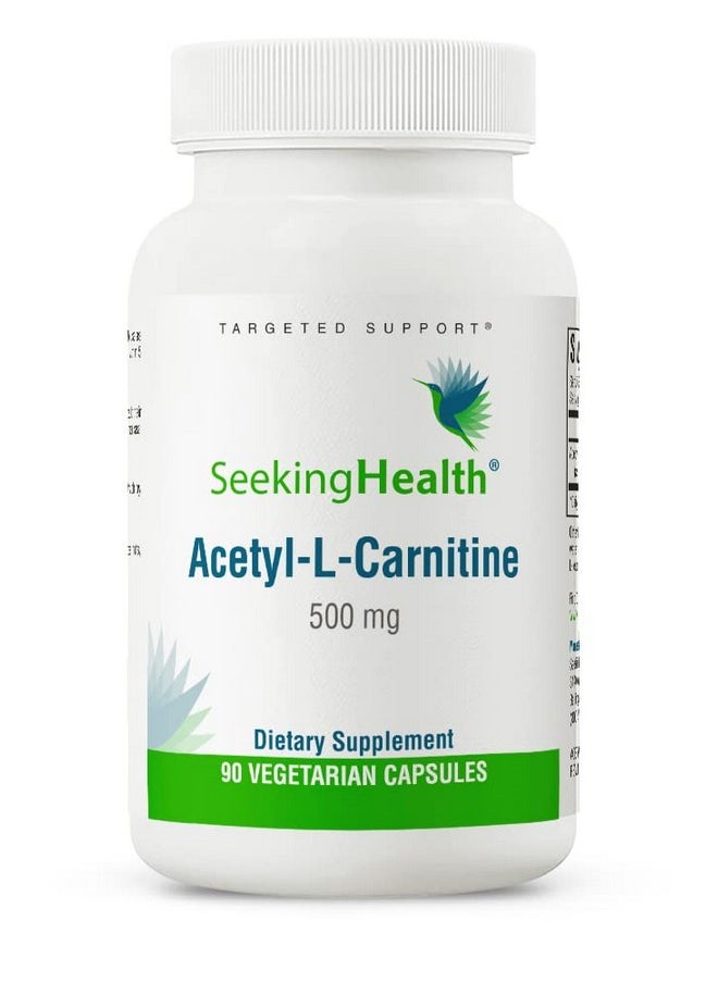 Seeking Health Acetyllcarnitine 500 Mg Supports Energy Healthy Fat Metabolism Brain And Mood Support Vegan And Vegetarian (90 Capsules)*  - Image 2