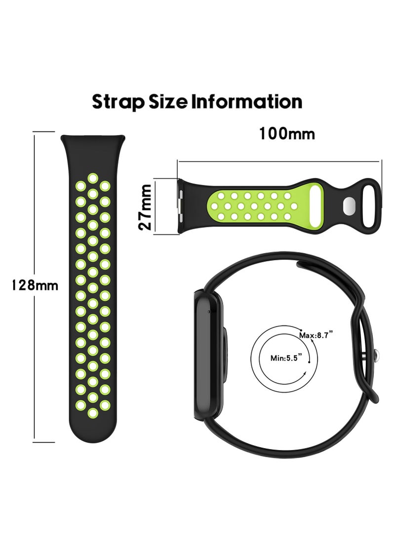 KASTWAVE Straps for Xiaomi Smart Band 8 Pro Sports Strap Breathable Silicone Replacement Bands for Xiaomi Band 8Pro Wristbands Miband 8 Pro (2 Pieces) - Image 2
