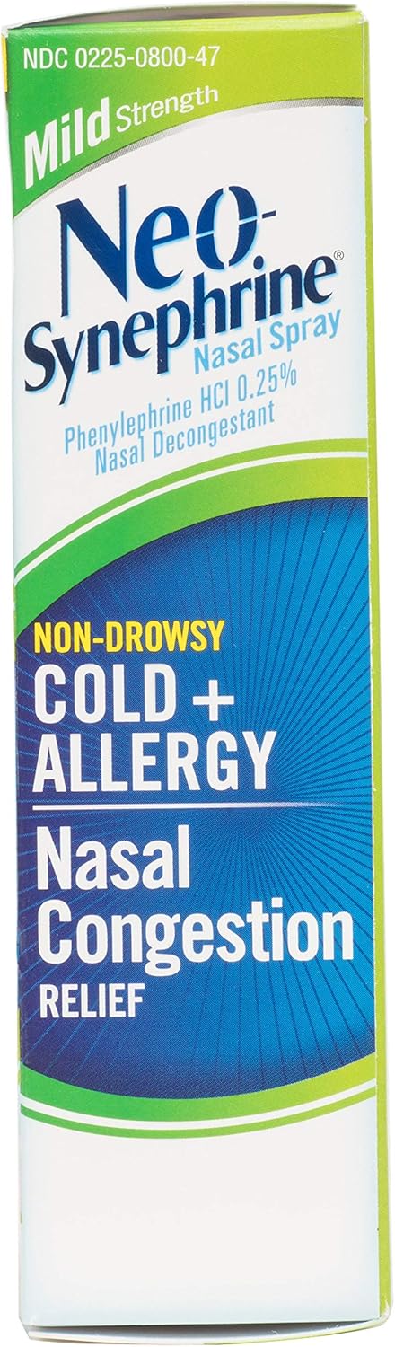 Neosynephrine Nasal Spray for Cold  Sinus Relief Fast Relief Pharmacist Recommended Clear Mild Strength 05 Fl Oz - Image 2