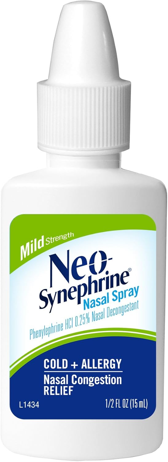 Neosynephrine Nasal Spray for Cold  Sinus Relief Fast Relief Pharmacist Recommended Clear Mild Strength 05 Fl Oz - Image 5