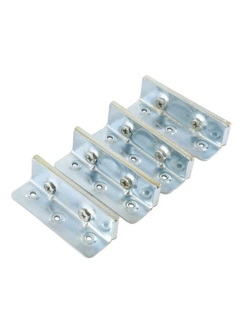KNP Zinc Plated Bed Rail Brackets 6INCH these brackets provide robust support for bed rails, ensuring a stable and long-lasting assembly.