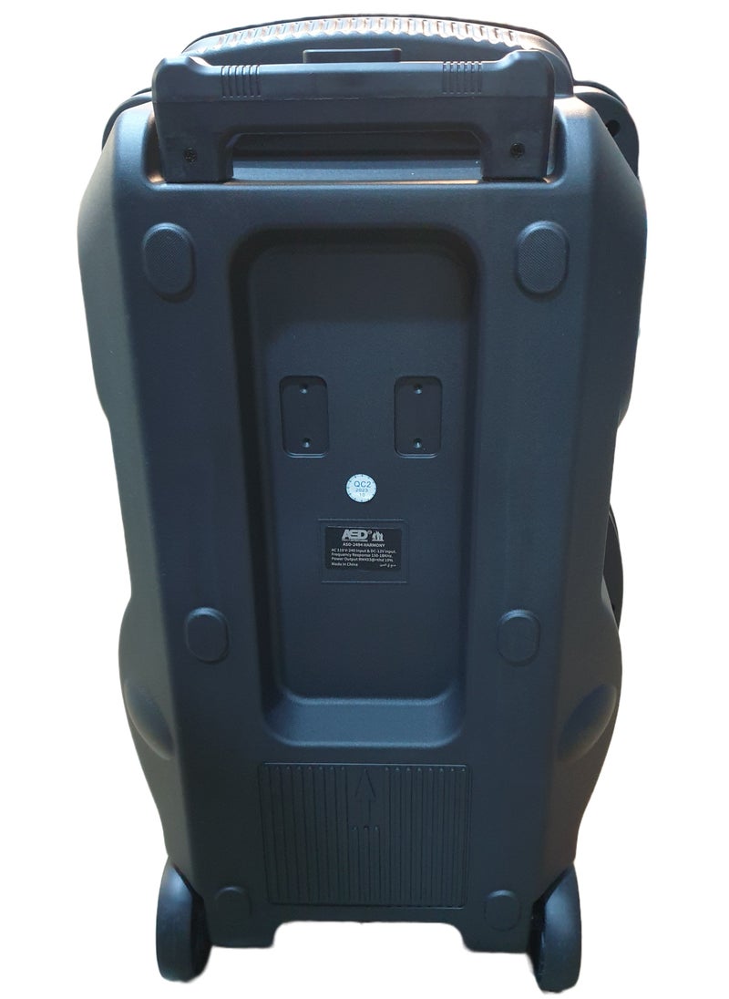 ASD ASD-2494 Harmony 1700W Party Trolley Speaker with Wireless Mic, Disco Lights & Remote  - Image 5