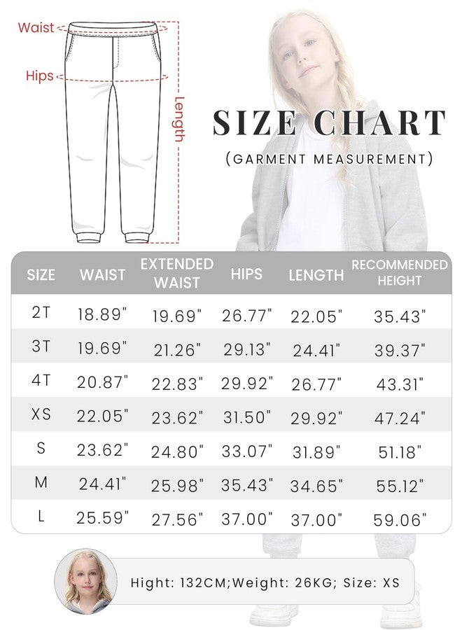 Yeokou Unisex Boys Girls Kid's Sherpa Lined Athletic Jogger Fleece Sweatpants, Lightgrey, Large - Image 5