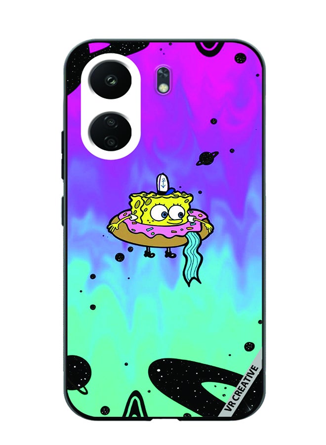 VR CREATIVE Protective Case Cover For Xiaomi Redmi 13C Spongebob Design Multicolour - Image 1