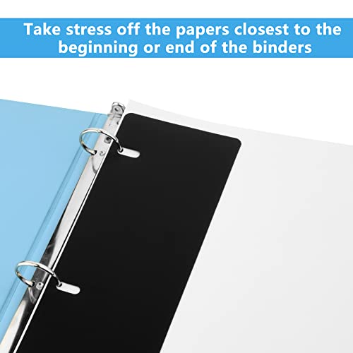 Homakover 20 PCS Flat Sheet Lifters, Sheet Flatteners, Sheet Lifters Binders, Plastic Sheet Lifters, Protect Binder Page Sheet for 11-Inch x 8-1/2-Inch 3 Ring Binder, D Ring Binders - Image 3