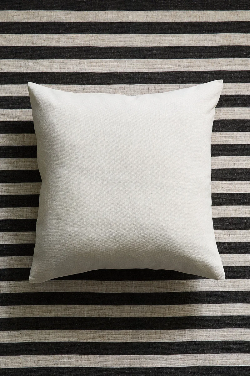 اتش اند ام غطاء وسادة من قطن الكتان